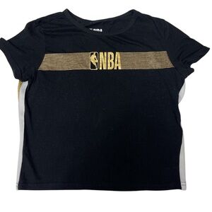 Black NBA T-Shirt with Gold Logo